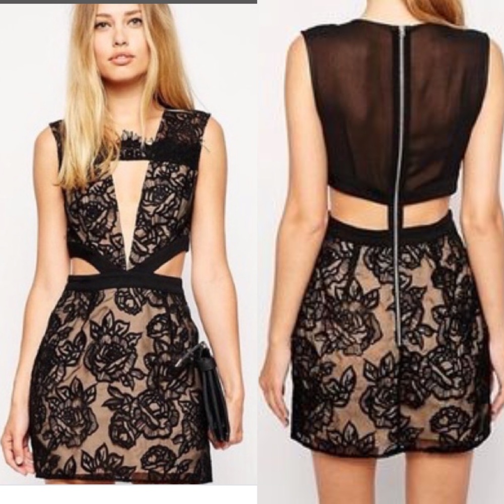 Stylestalker kiss Me Baby Lace Cutout Dress size S
